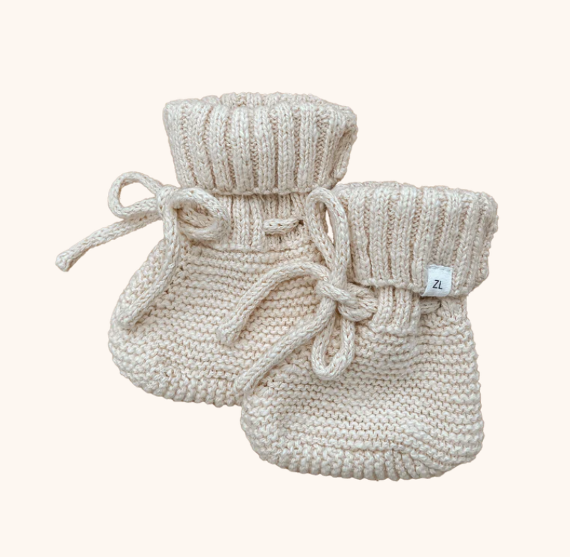 ZIGGY LOU Booties | Caramel 0-3m