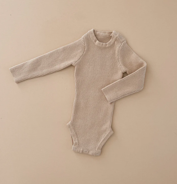 ZIGGY LOU Bodysuit | Caramel 3-6m